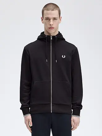 FRED PERRY | Sweatjacke | schwarz